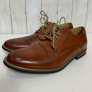 Bruno Marc Mens Prince-16 Oxford Dress Shoes Lace Up Brown Cognac Brogue Size 10
